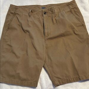 Old Navy Men's Brown Flat Front Shorts